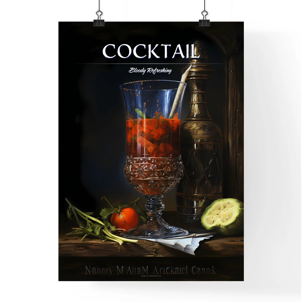 Bloody Mary Cocktail - A Glass Of Liquid Nex Poster