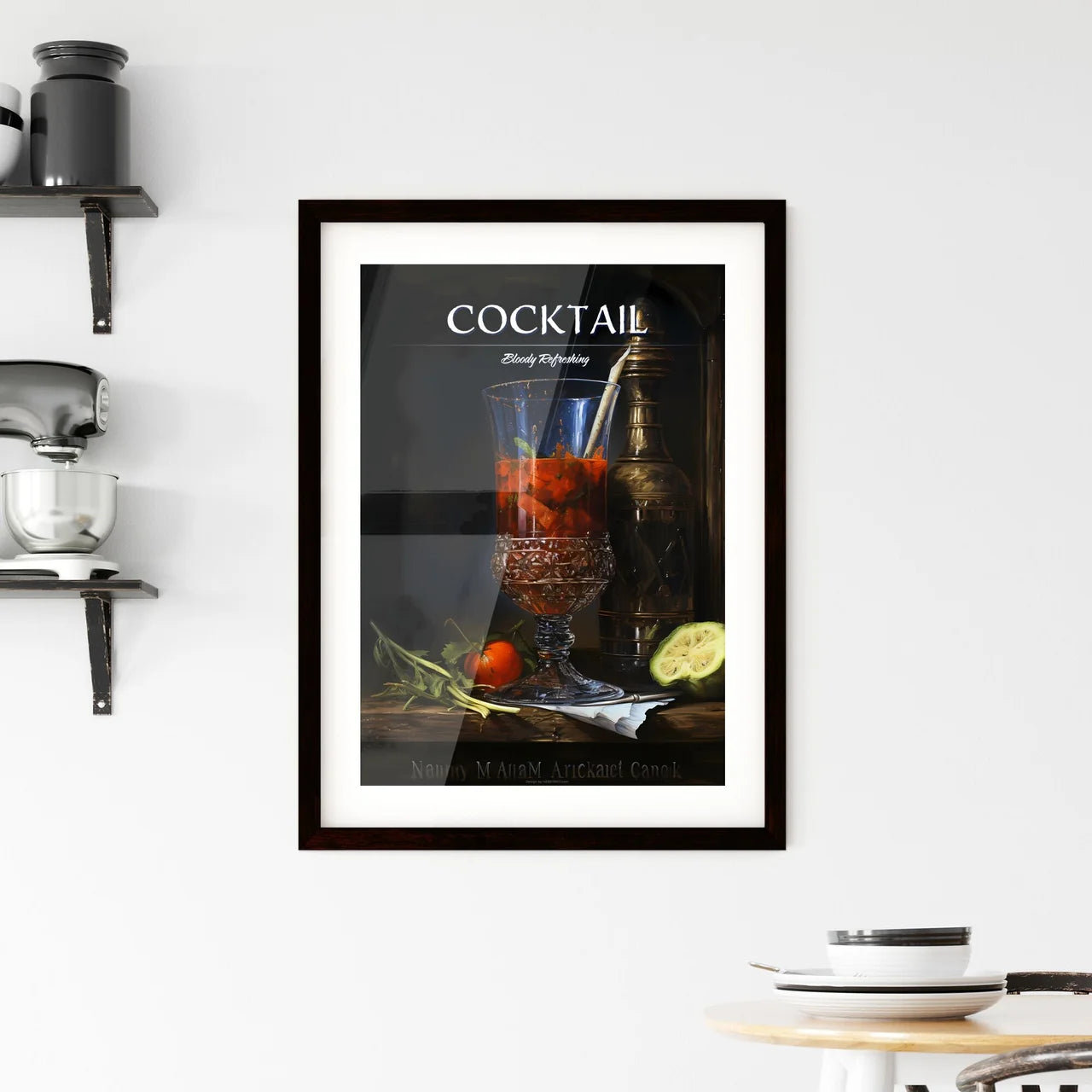 Bloody Mary Cocktail - A Glass Of Liquid Nex Framed Print
