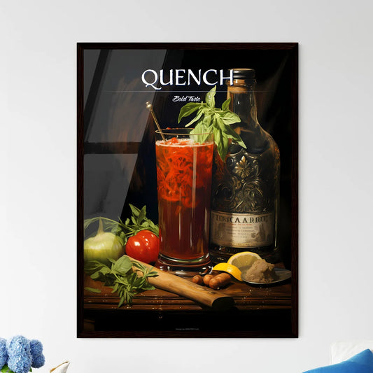 Bloody Mary Cocktail - A Glass Of Liquid Wit - Framed Art Print