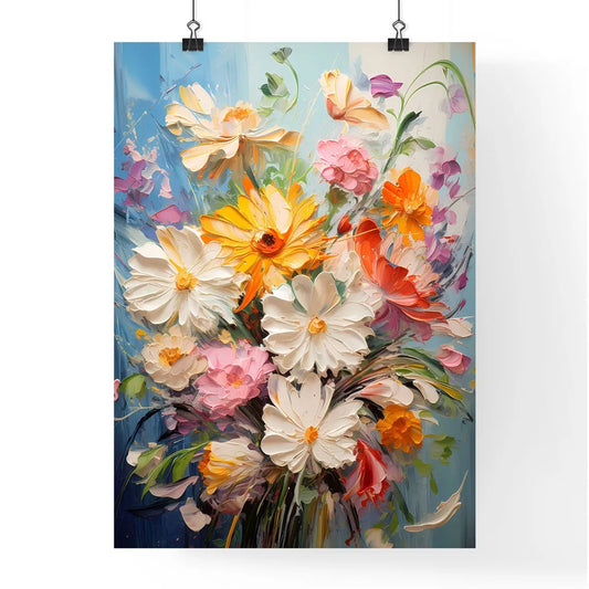 Bouquet Of Colorful Spring Flowers - A Paint Poster