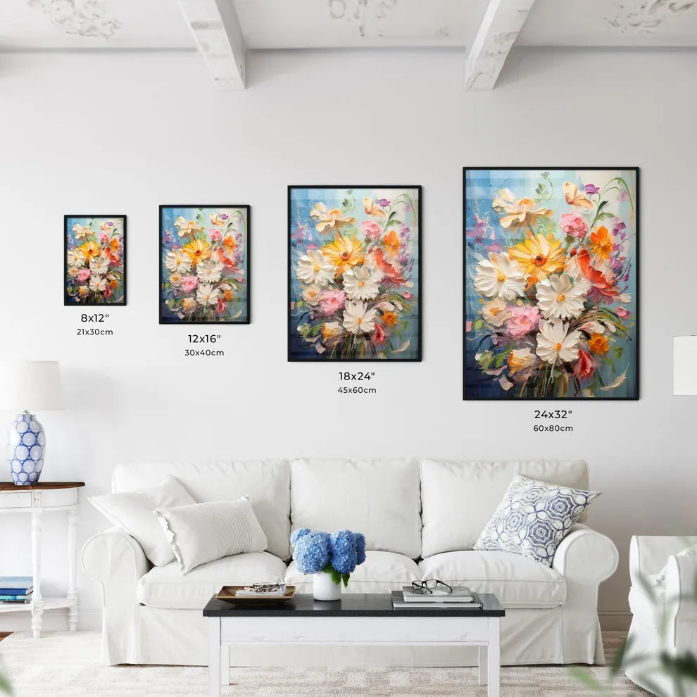 Bouquet Of Colorful Spring Flowers - A Paint - Kitchen Hangings