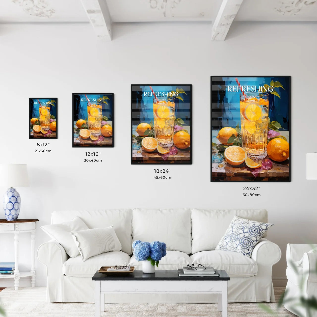 Bourbon Lemonade - A Glass Of Orange Juice  - Kitchen Hangings