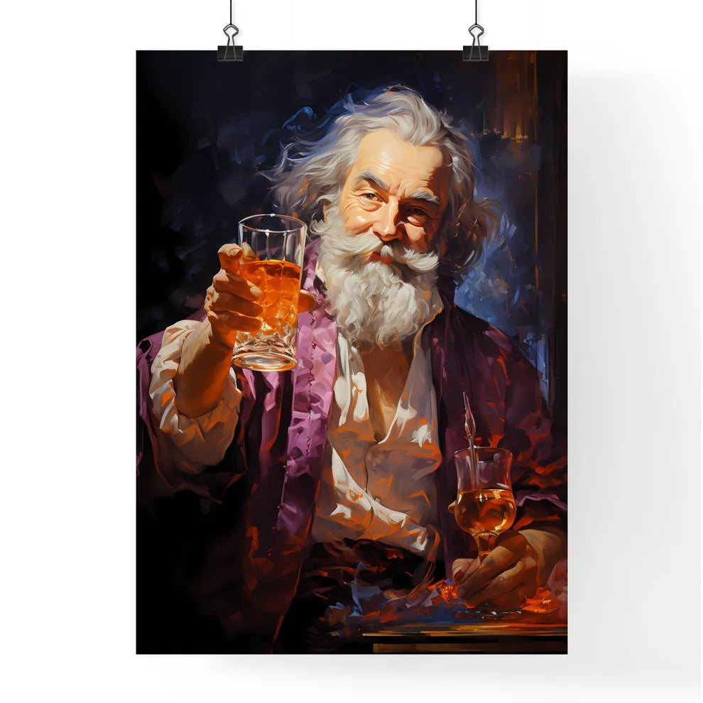 Bushwacker Cocktail - A Man Holdin Poster