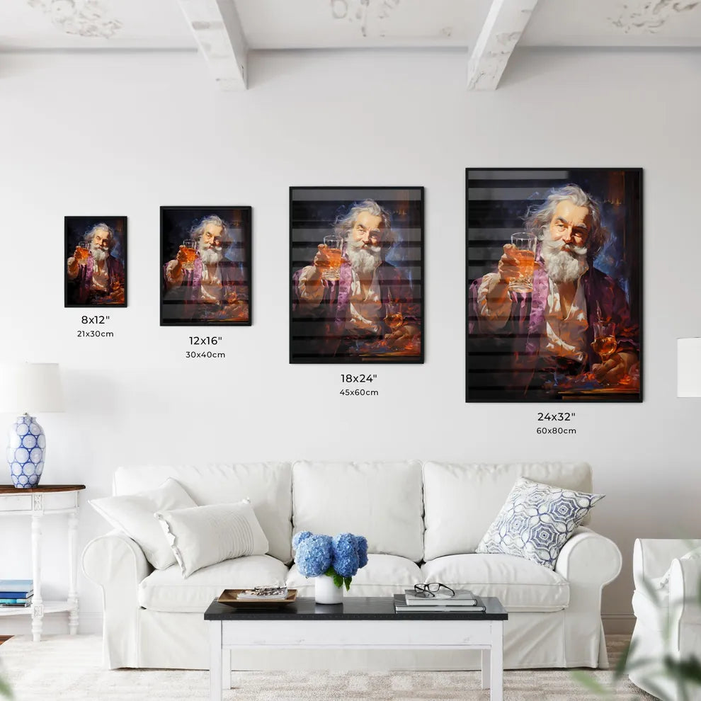 Bushwacker Cocktail - A Man Holdin - Kitchen Hangings