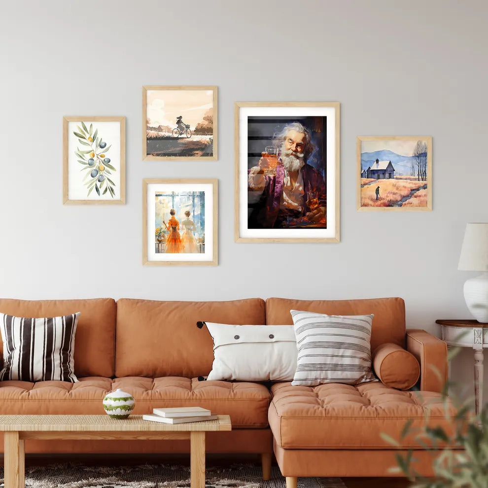 Bushwacker Cocktail - A Man Holdin Wall Art