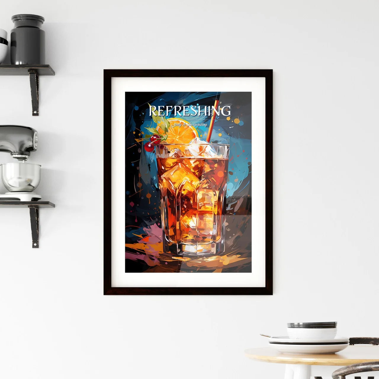 Bushwacker Cocktail - A Glass Of Ice Tea Wit Framed Print