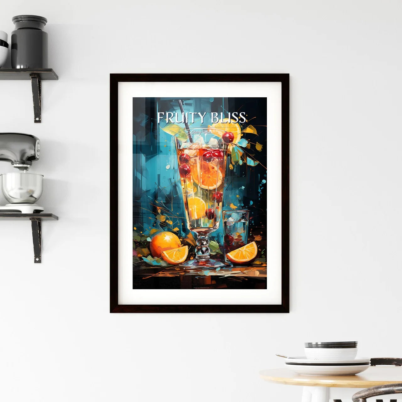Bushwacker Cocktail - A Glass Of Fruit Juice Framed Print