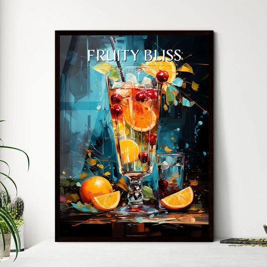 Bushwacker Cocktail - A Glass Of Fruit Juice - Framed Art Print