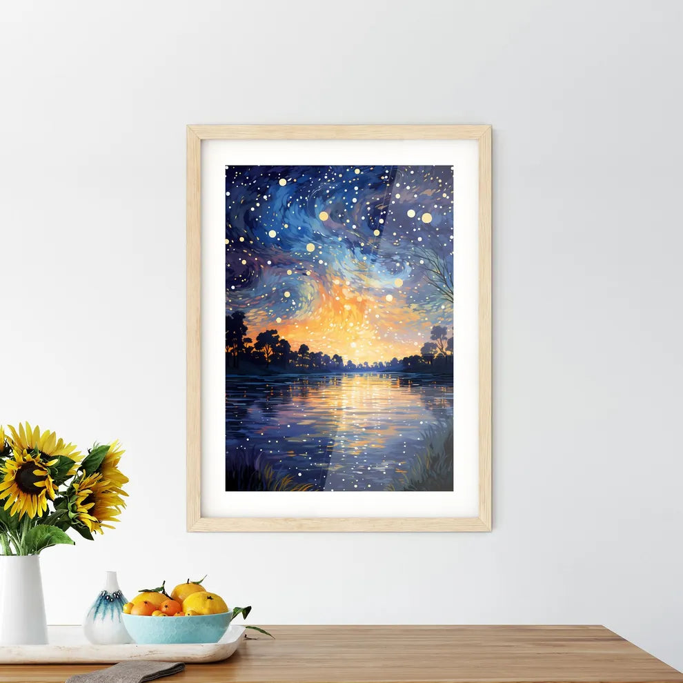 Cartoon Sky - A Painting O Framed Print