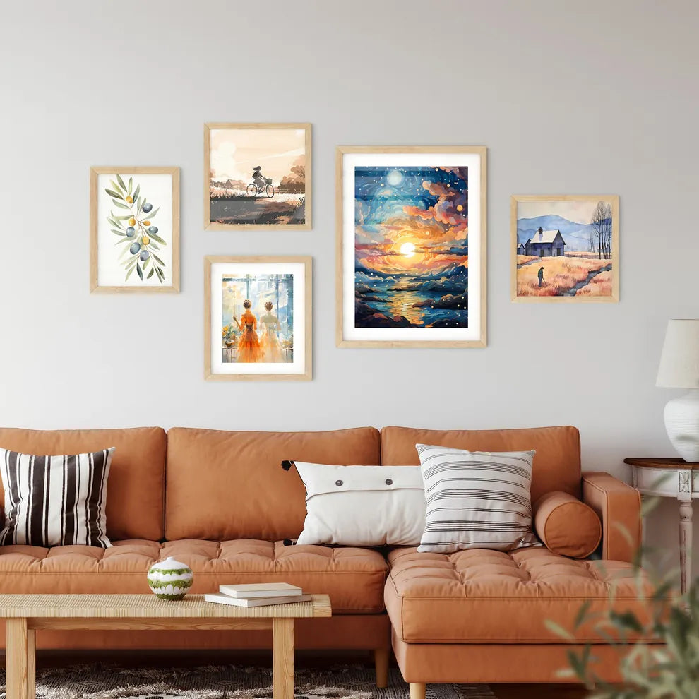 Cartoon Sky - A Colorful L Wall Art