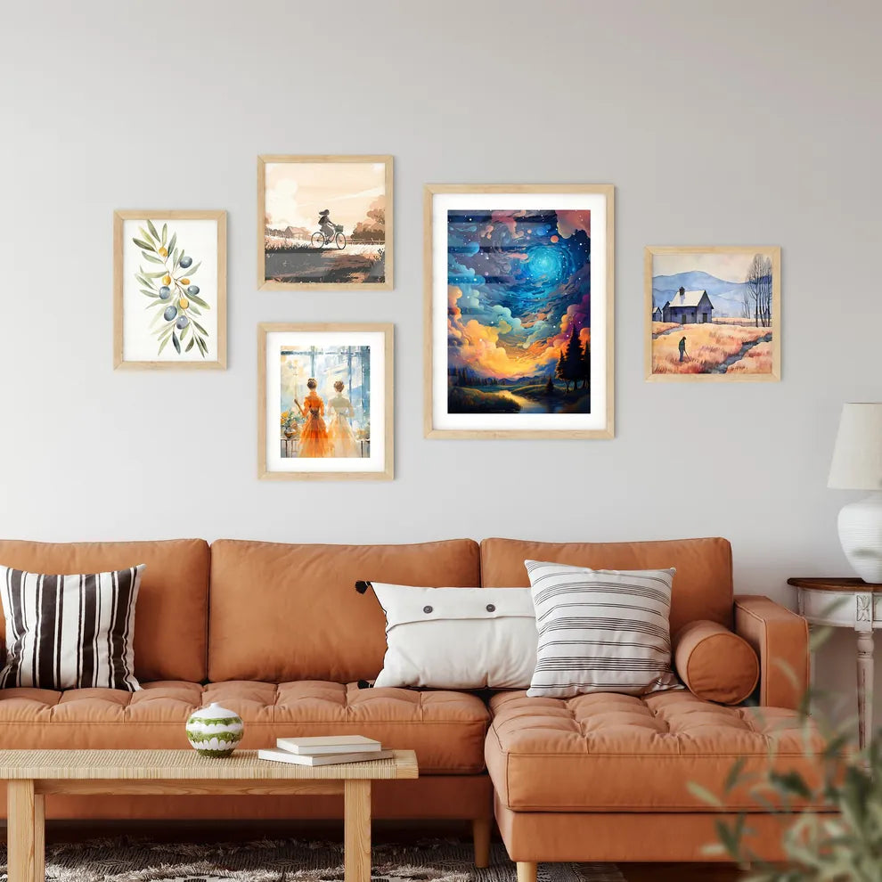 Cartoon Sky - A Colorful S Wall Art