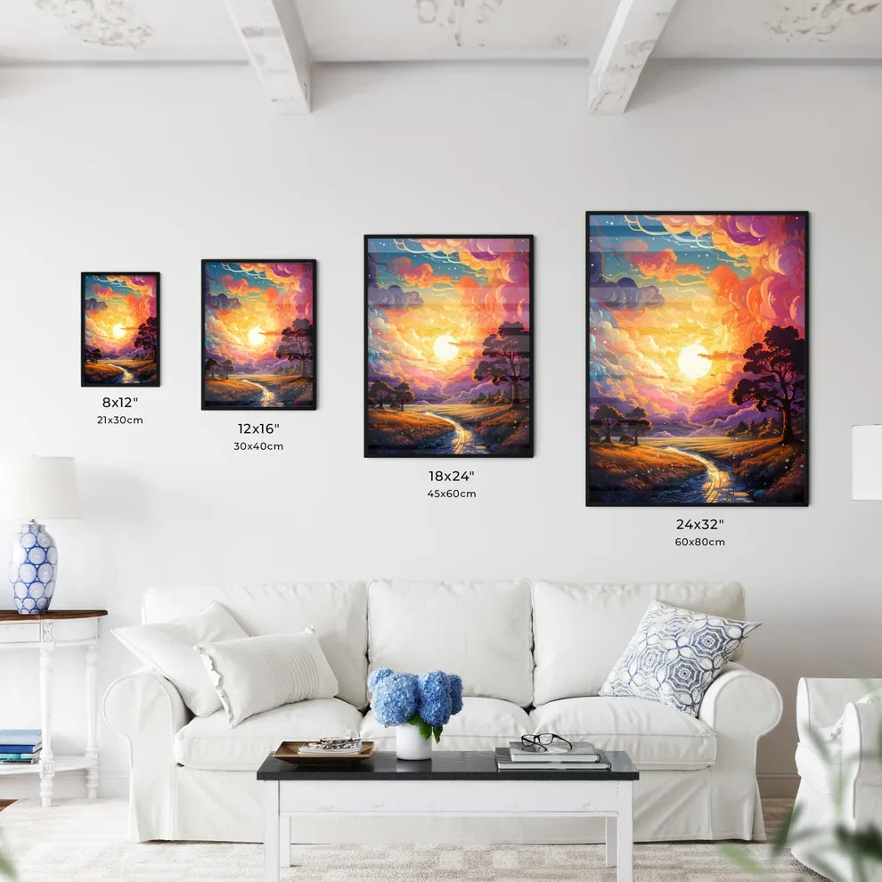 Cartoon Sky - A Landscape  - Kitchen Hangings