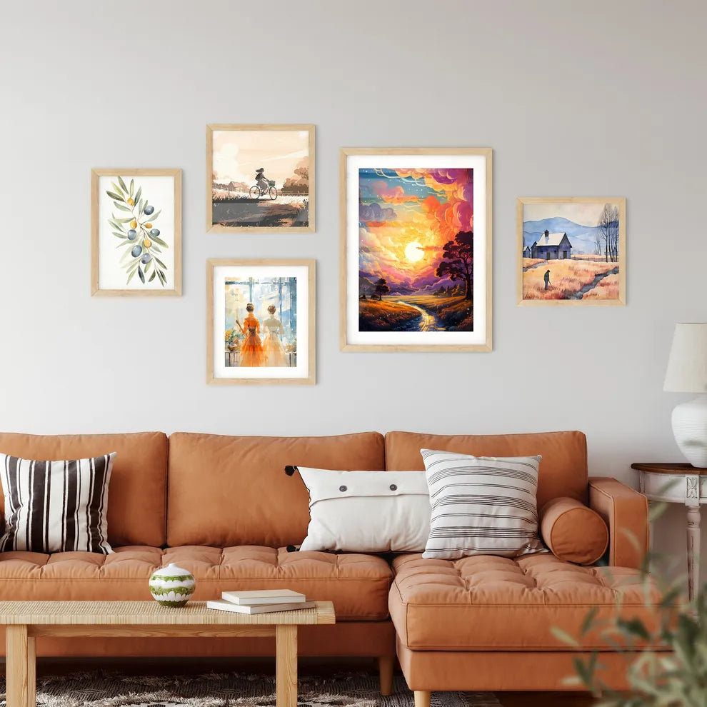 Cartoon Sky - A Landscape  Wall Art