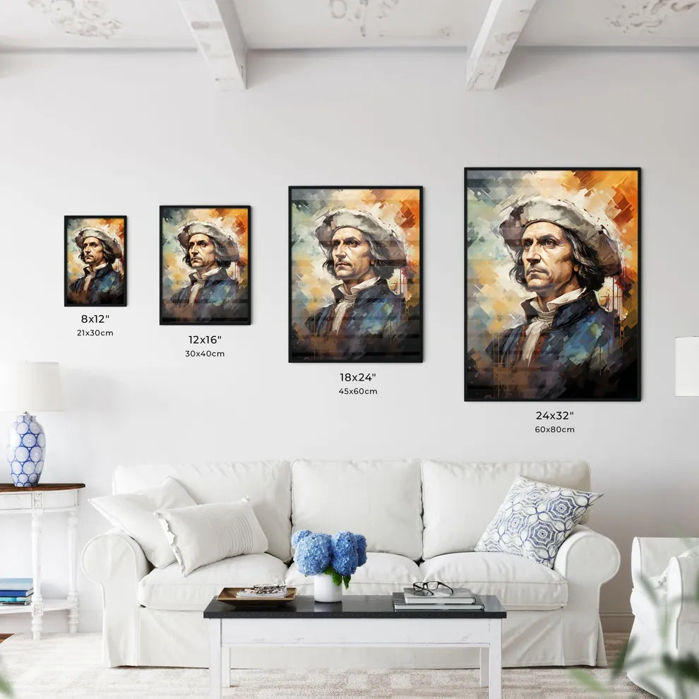 Christopher Columbus From A Victorian Book - - Kitchen Hangings