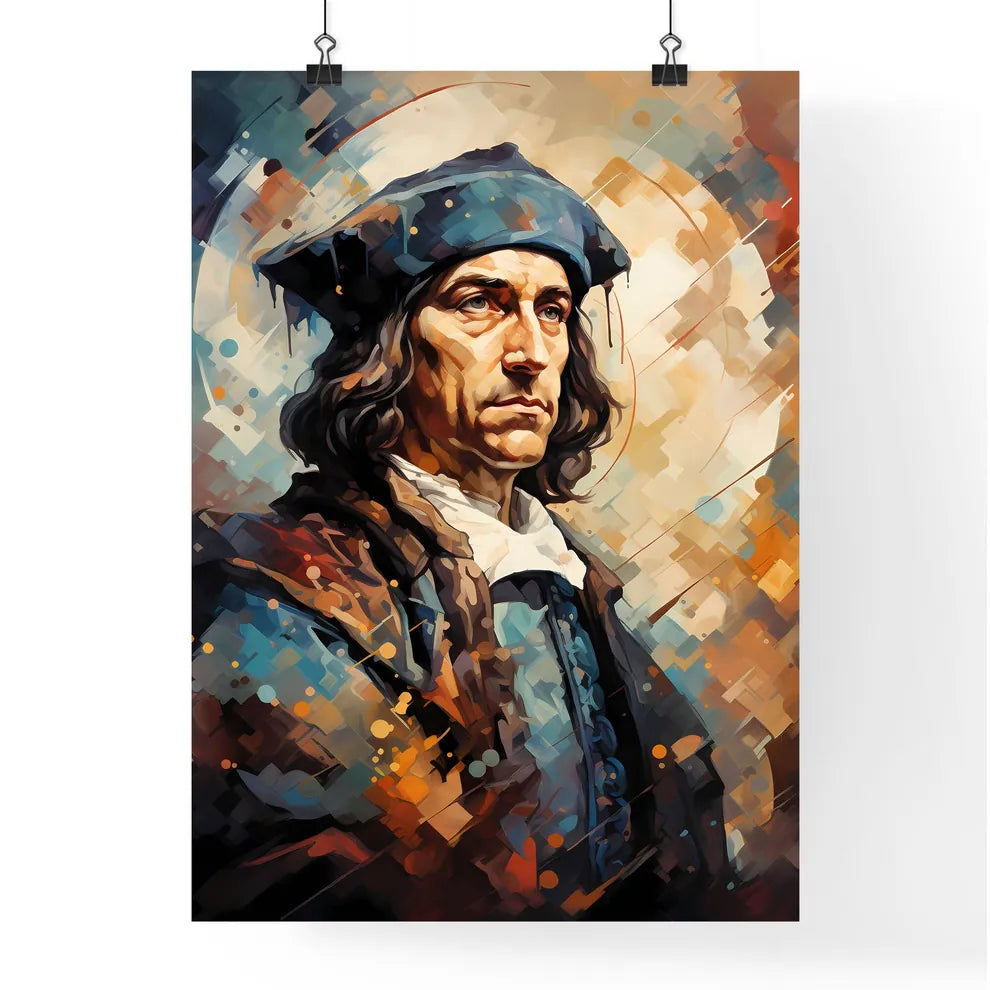 Christopher Columbus From A Victorian Book - Poster