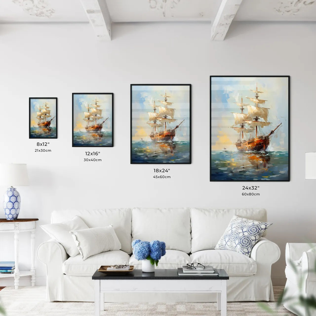Christopher Columbus Ships - A Painting O - Kitchen Hangings