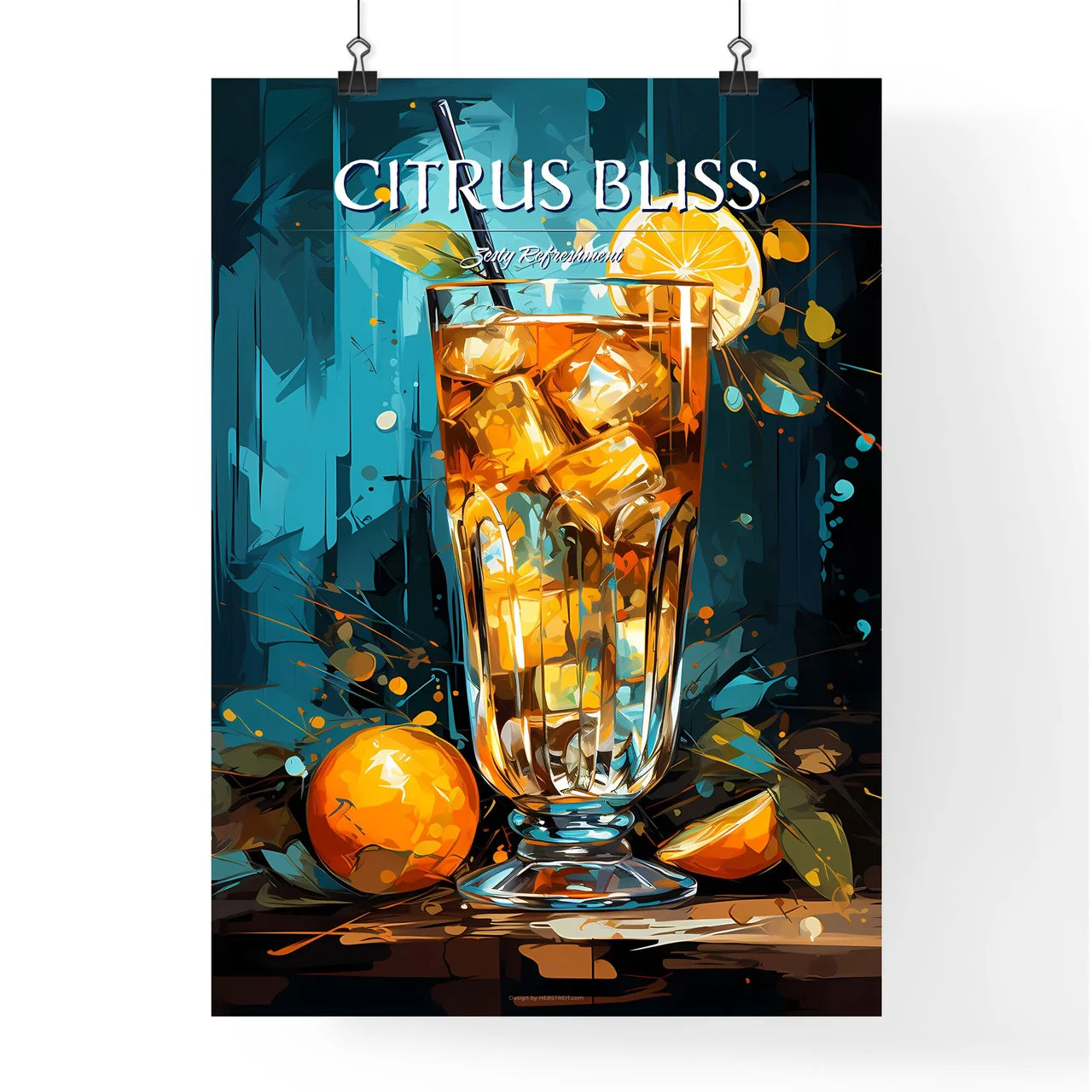 Classic Screwdriver Cocktail - A Glass Of Ic Poster