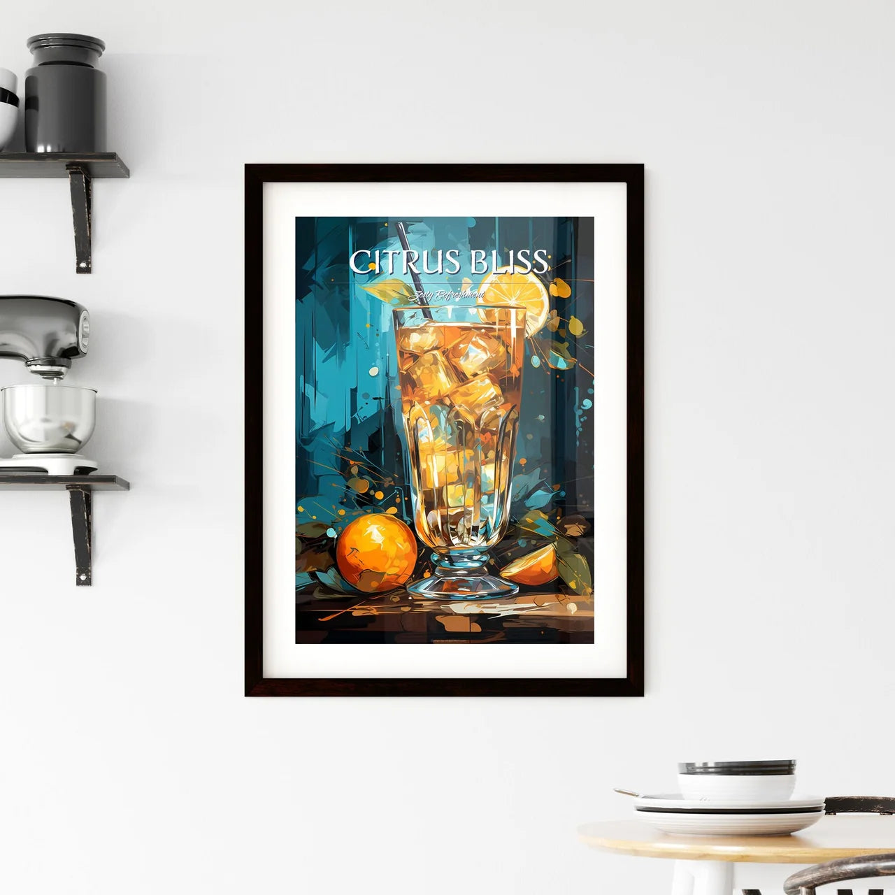 Classic Screwdriver Cocktail - A Glass Of Ic Framed Print