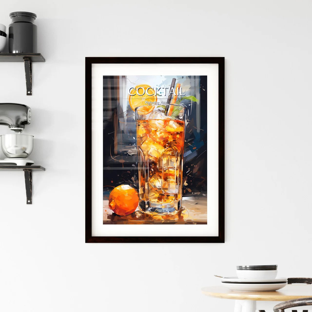 Classic Screwdriver Cocktail - A Glass Of Ic Framed Print