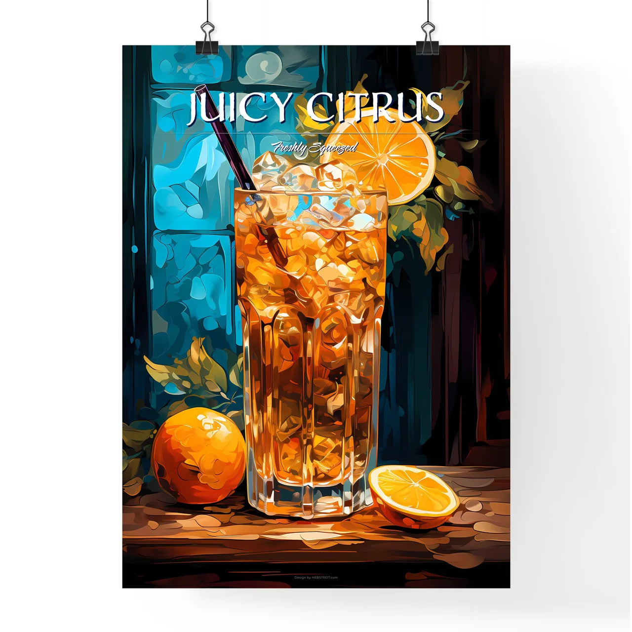 Classic Screwdriver Cocktail - A Glass Of Ic Poster