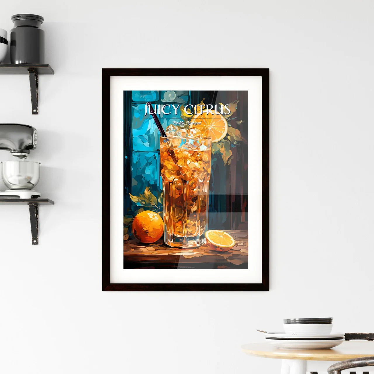 Classic Screwdriver Cocktail - A Glass Of Ic Framed Print