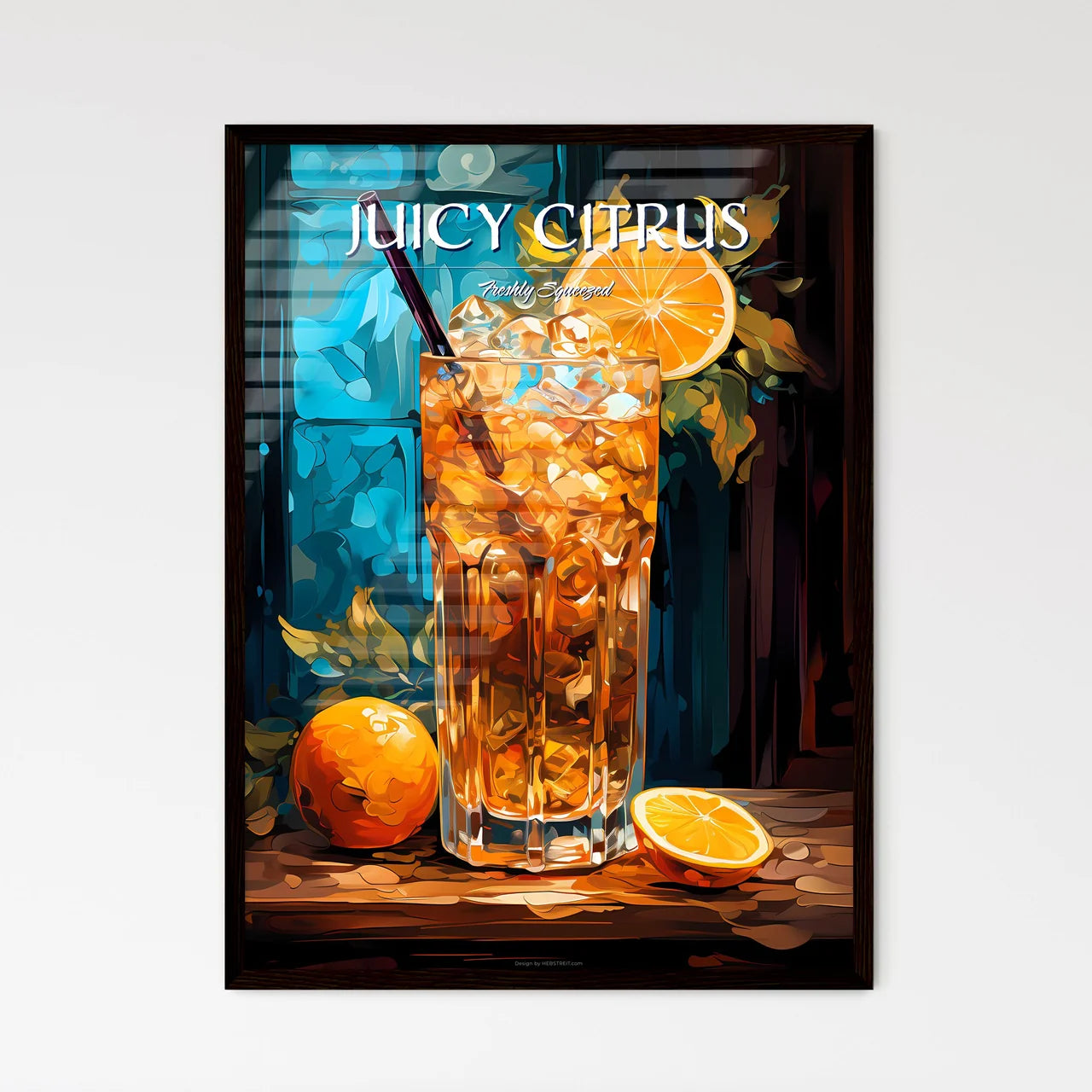 Classic Screwdriver Cocktail - A Glass Of Ic - Framed Art Print