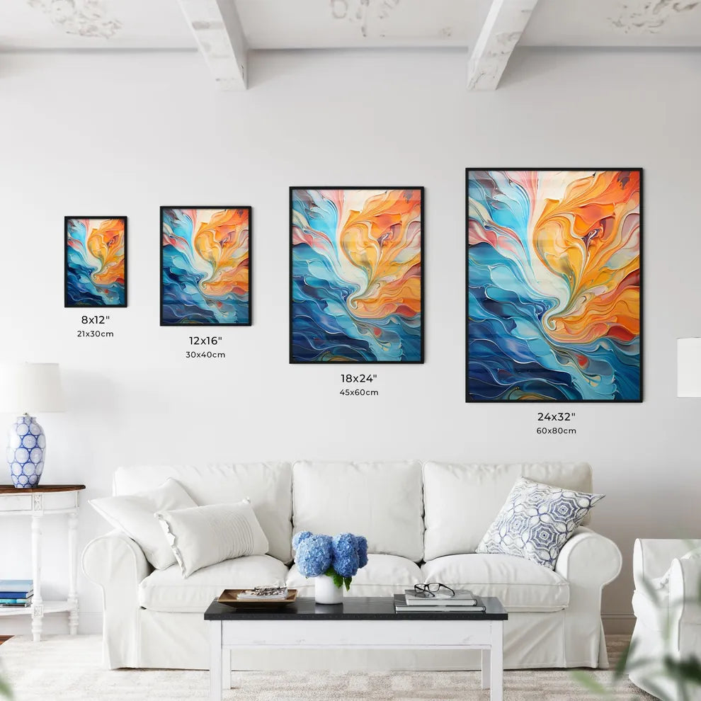 Close-Up Of Wave Metal Plate - A Colorful S - Kitchen Hangings