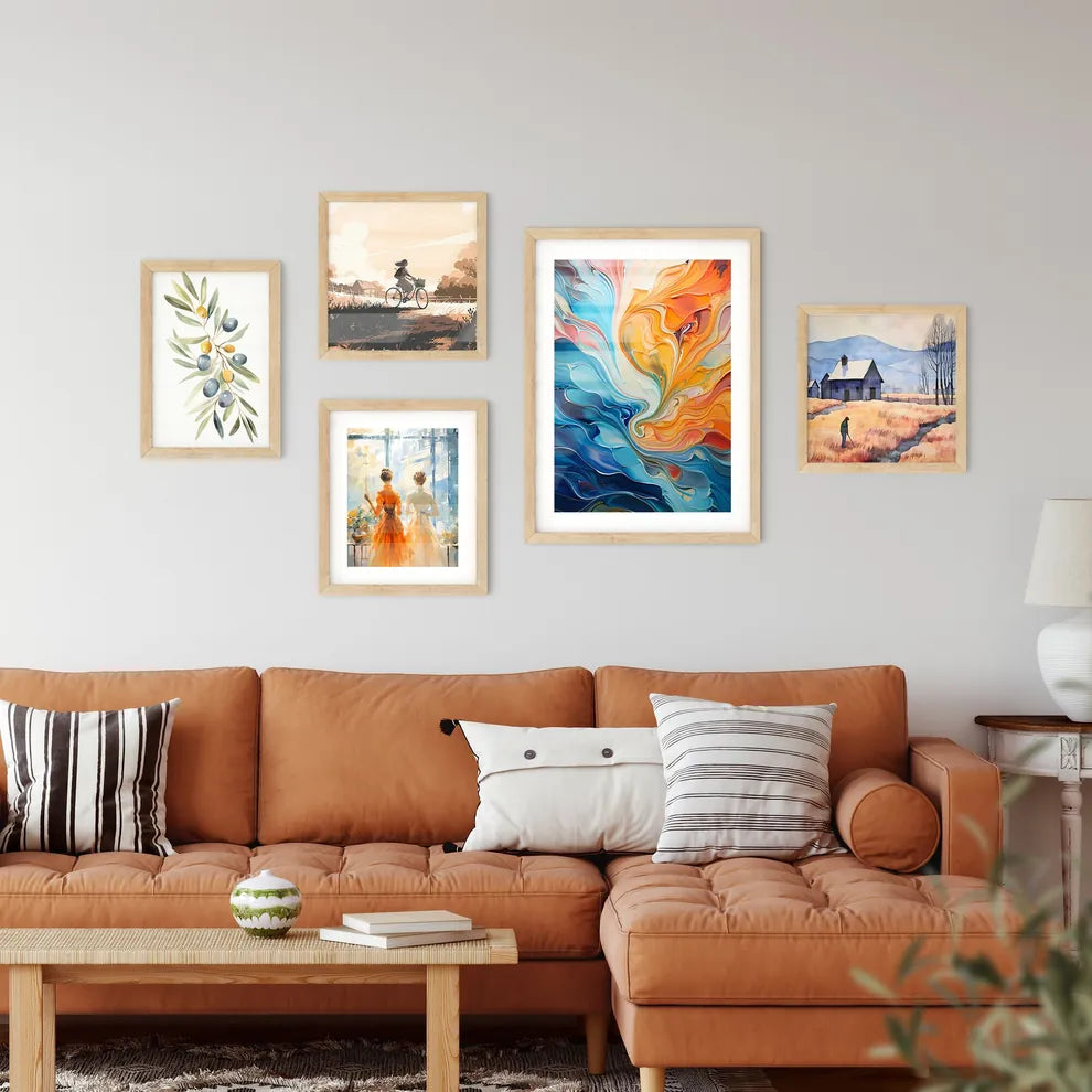 Close-Up Of Wave Metal Plate - A Colorful S Wall Art