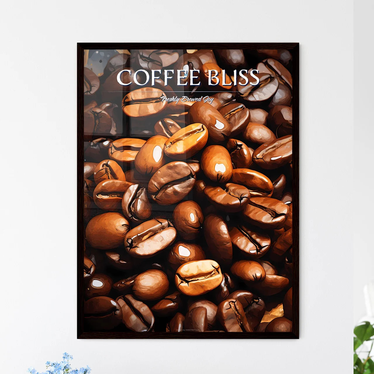 Closeup Of Coffee Beans With Scoop In Mood L - Framed Art Print