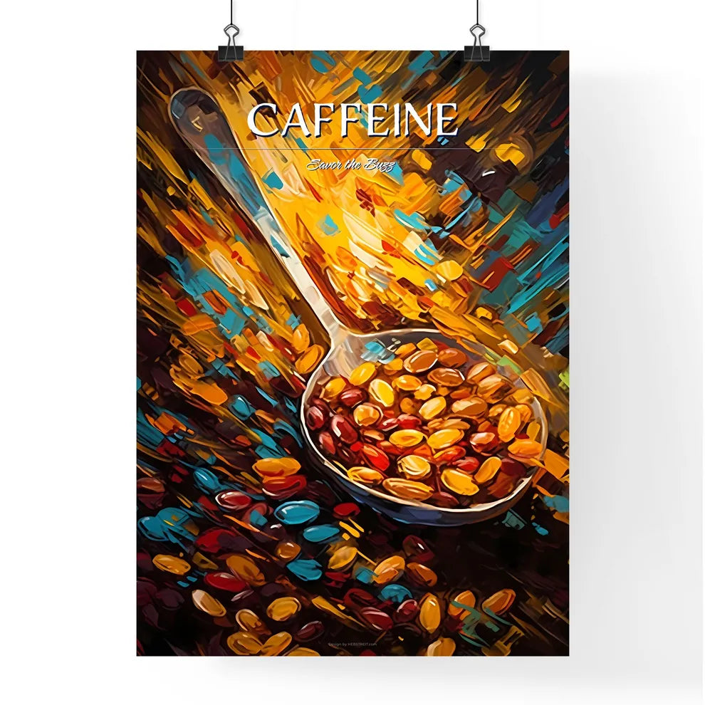 Closeup Of Coffee Beans With Scoop In Mood L Poster