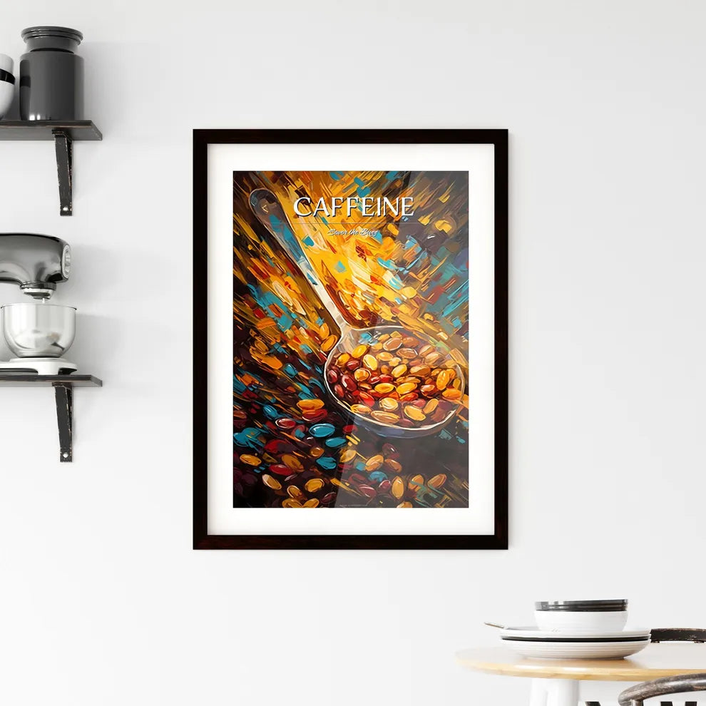 Closeup Of Coffee Beans With Scoop In Mood L Framed Print