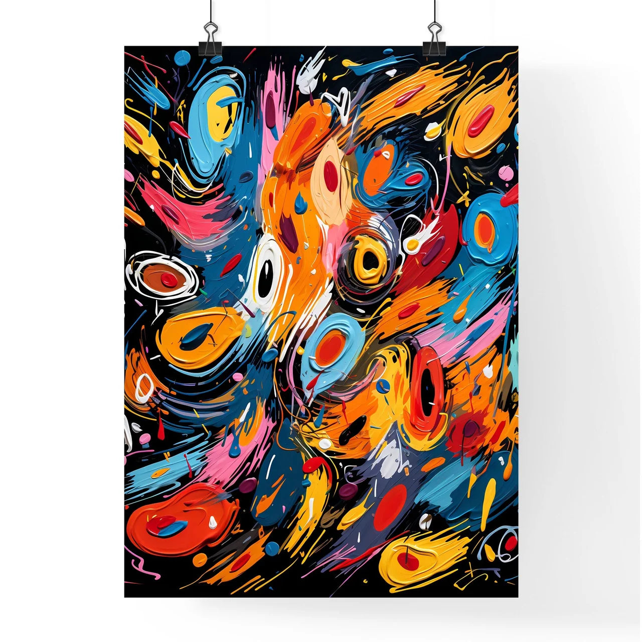 Collection Of Multicolored Comic Sound Effec Poster