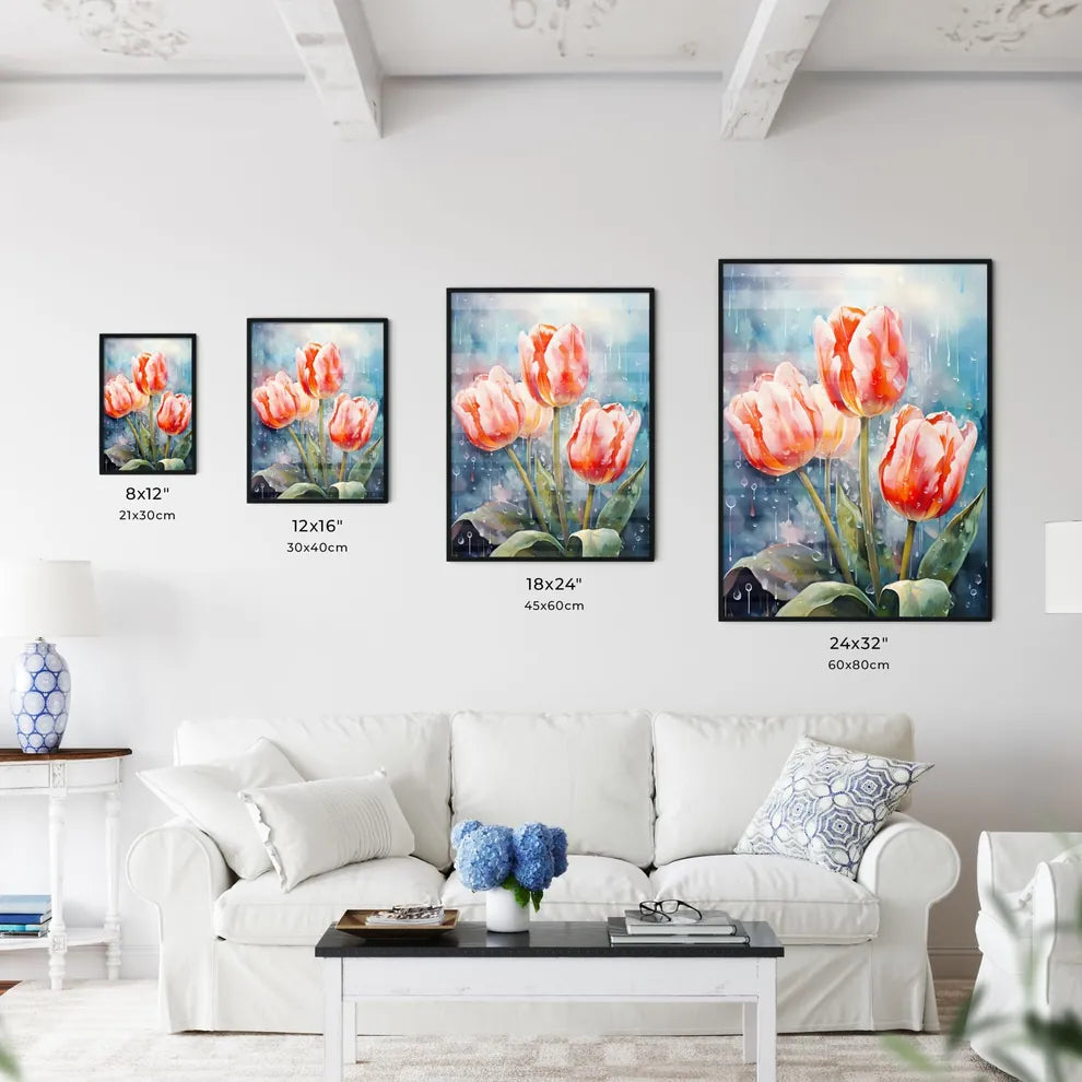 Colorful Fresh Spring Tulips Flowers With De - Kitchen Hangings