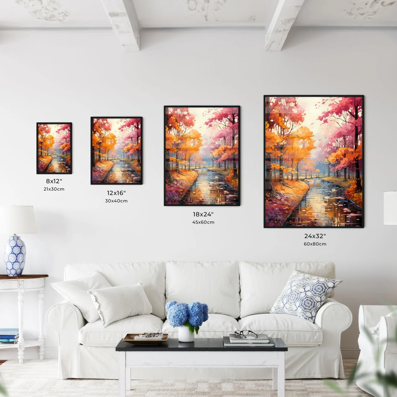 Colorful Landscape Redand Yellow Autumn Fore - Kitchen Hangings