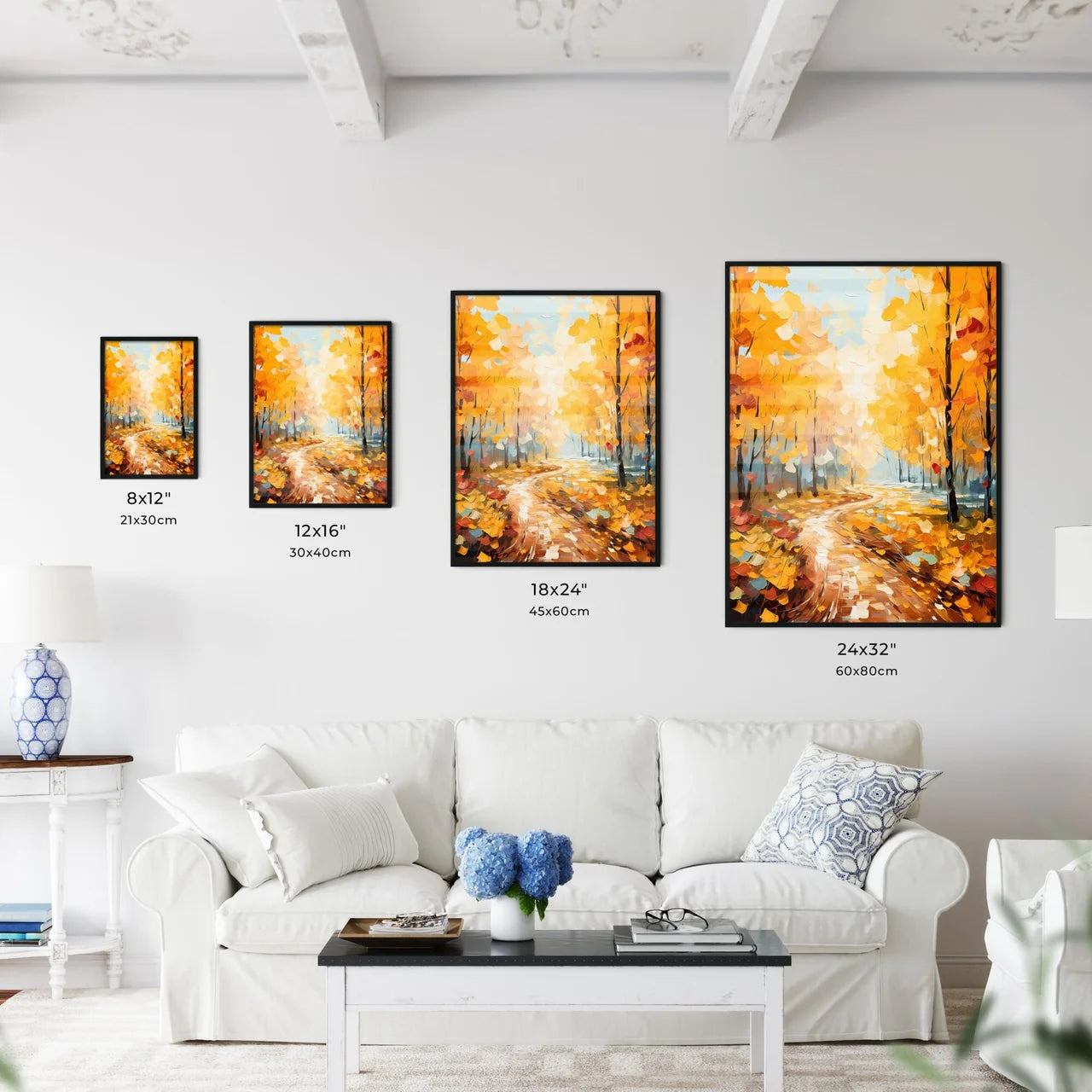 Colorful Landscape Redand Yellow Autumn Fore - Kitchen Hangings