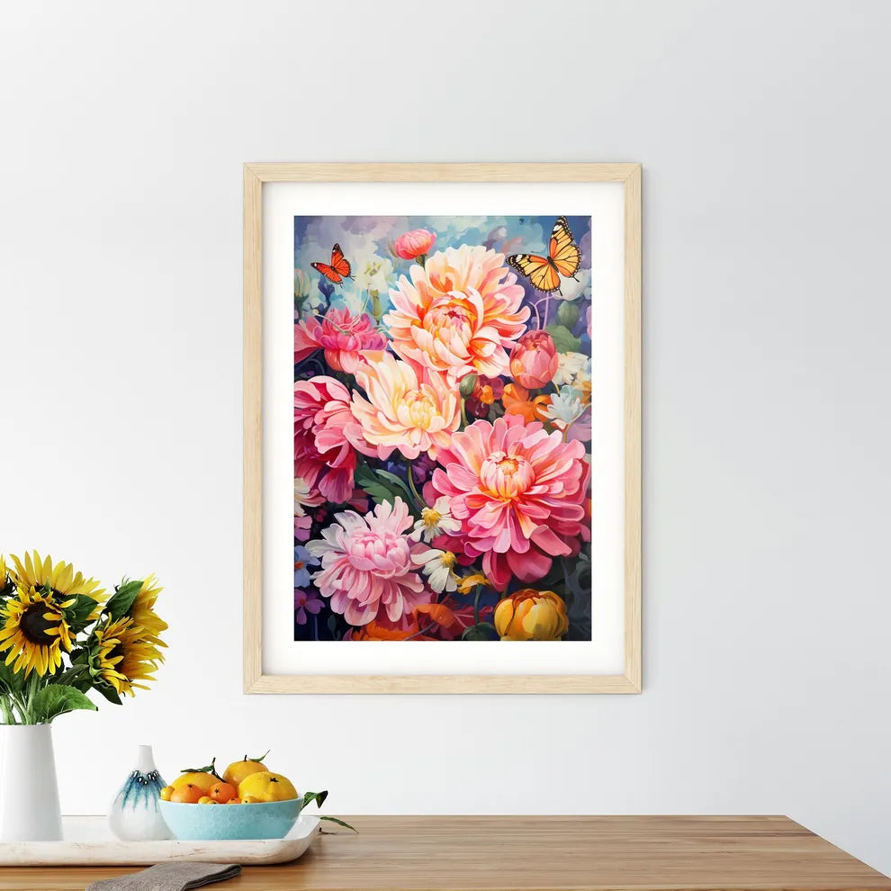 Colourful Coral Reef Deep Underwater - A Pai Framed Print