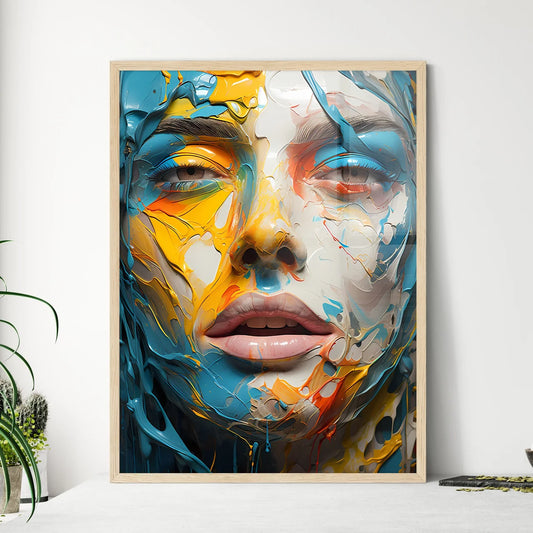 Comic Book Expressions - A Woman With - Framed Art Print