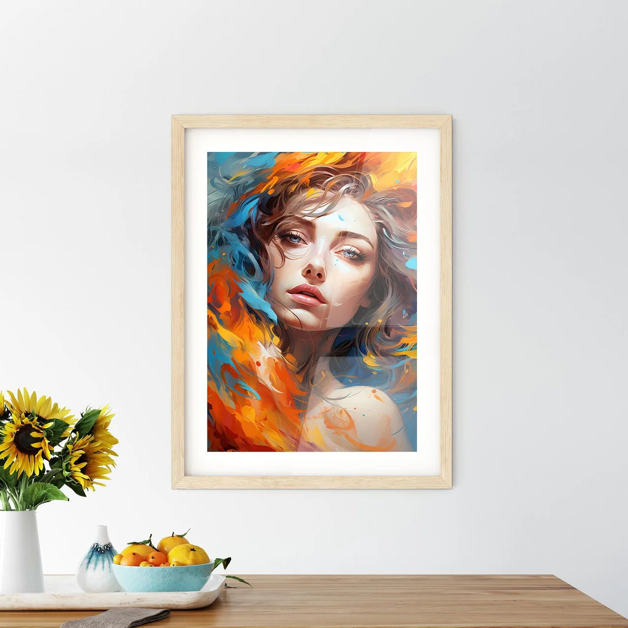 Comic Book Expressions - A Woman With Framed Print