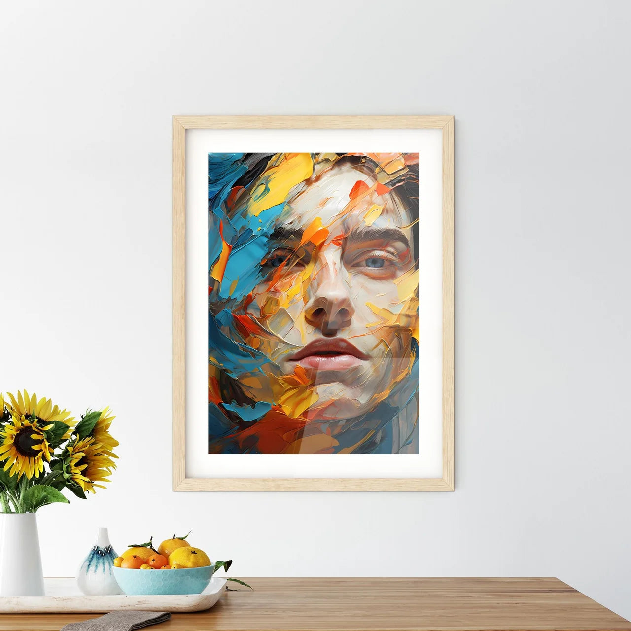 Comic Book Expressions - A Close Up O Framed Print