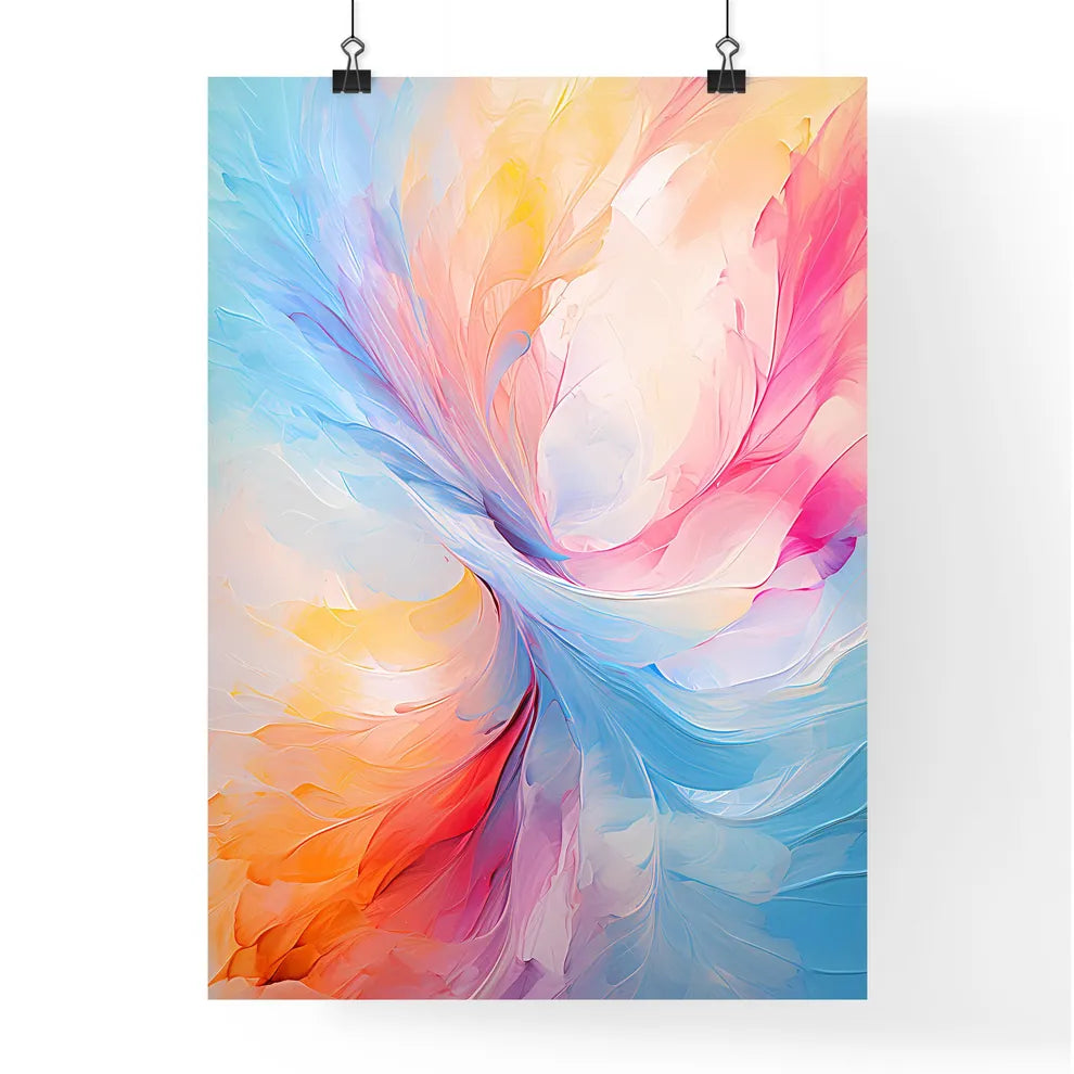 Digital Abstract Art Colorful Abstract Backg Poster
