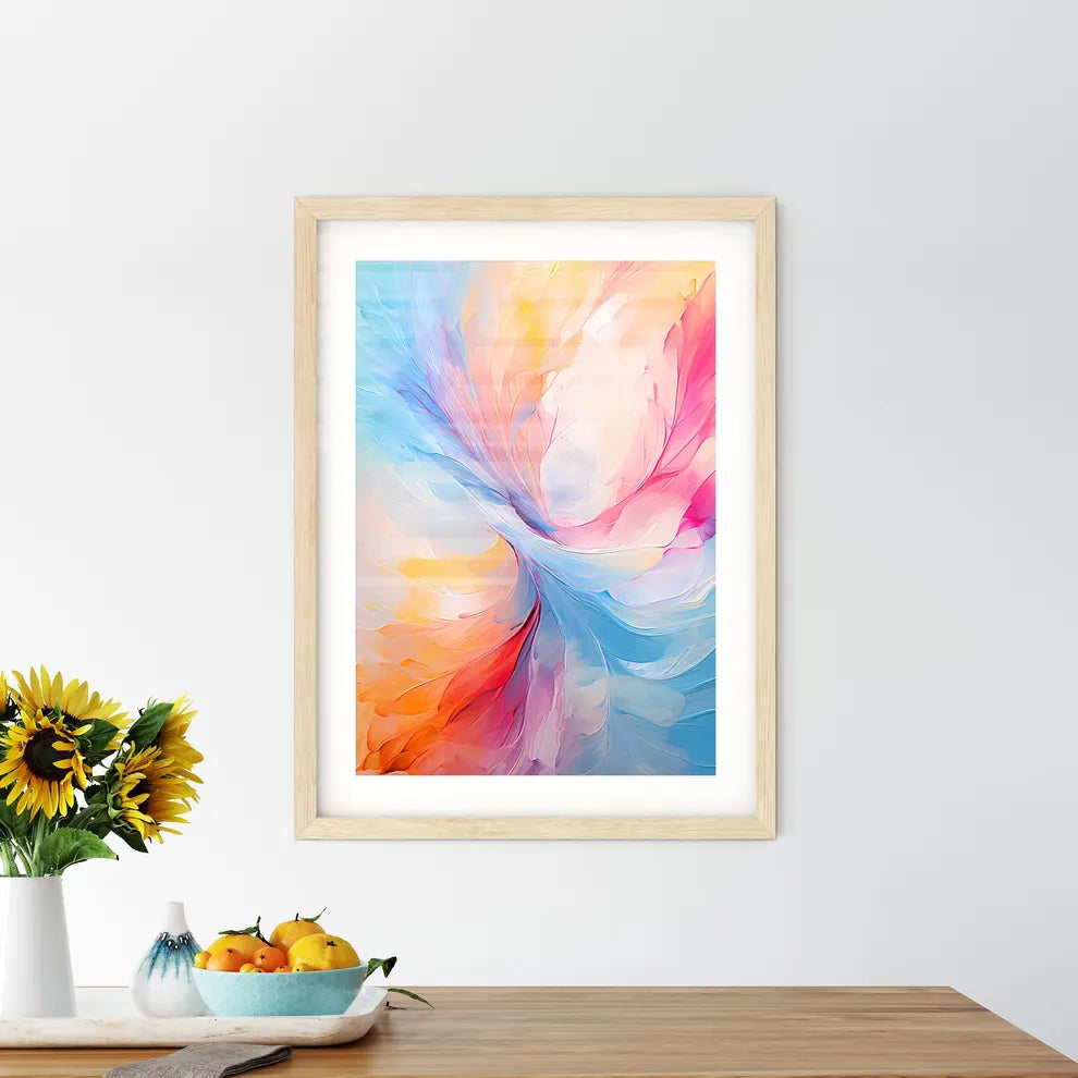 Digital Abstract Art Colorful Abstract Backg Framed Print