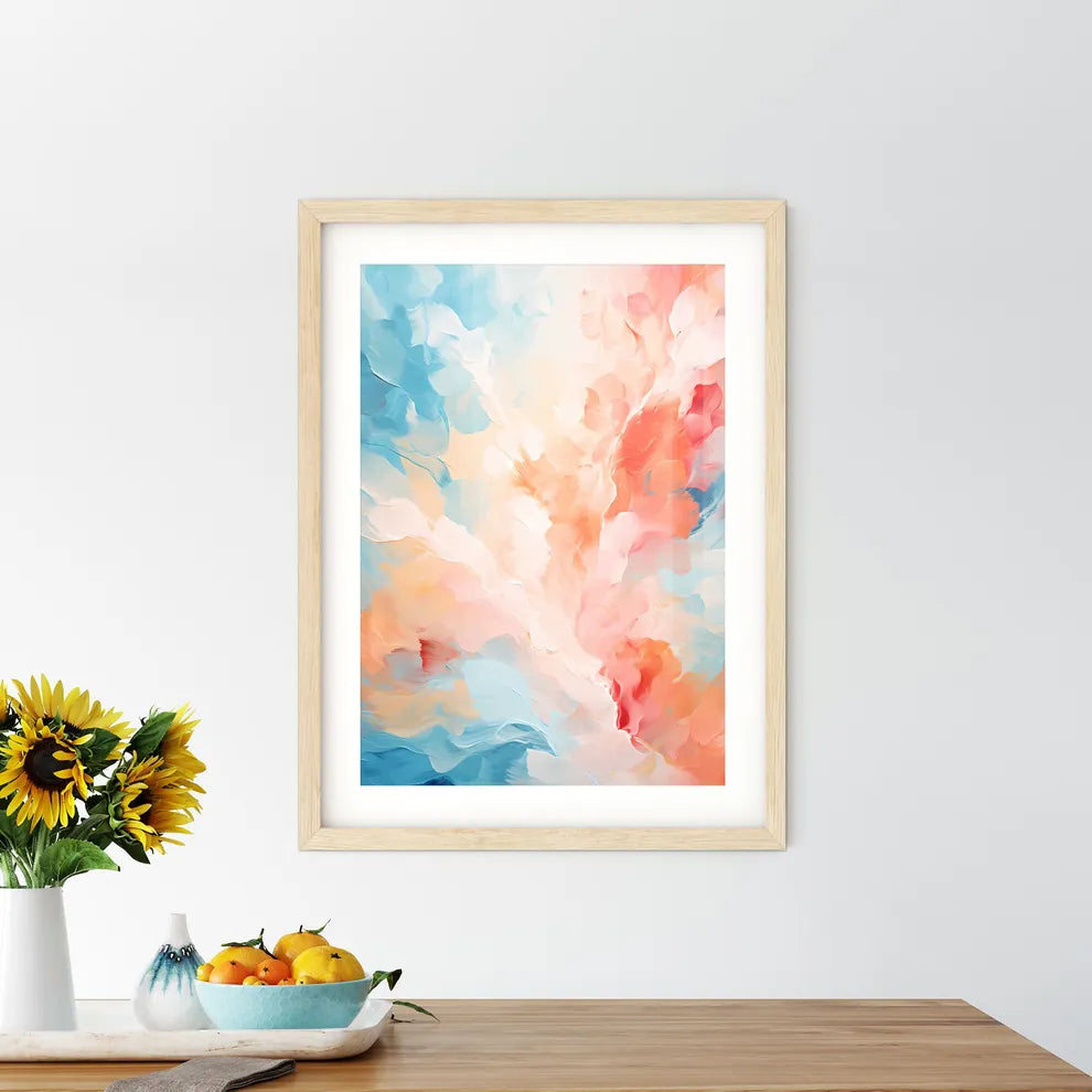 Digital Abstract Art Colorful Abstract Backg Framed Print