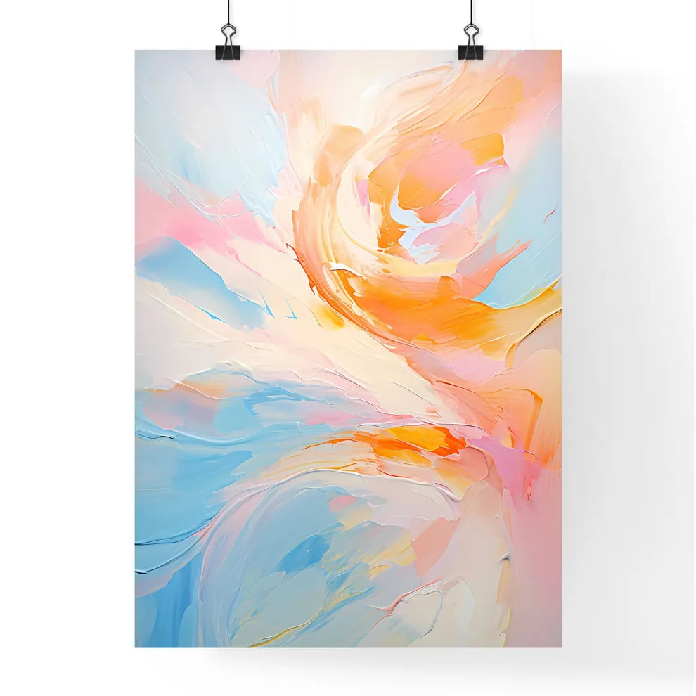 Digital Abstract Art Colorful Abstract Backg Poster