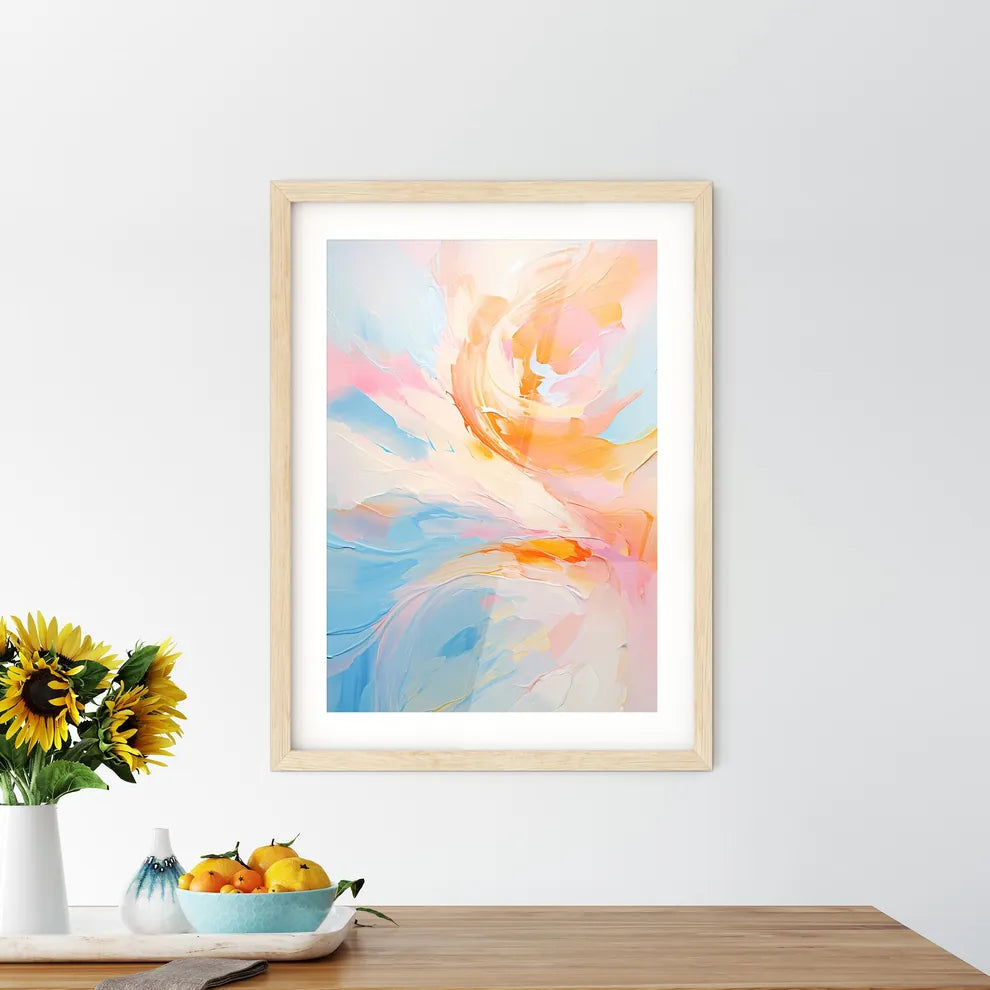 Digital Abstract Art Colorful Abstract Backg Framed Print