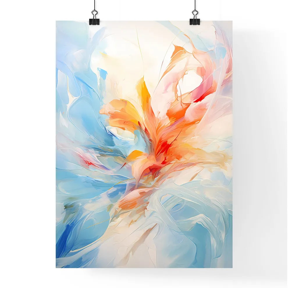 Digital Abstract Art Colorful Abstract Backg Poster