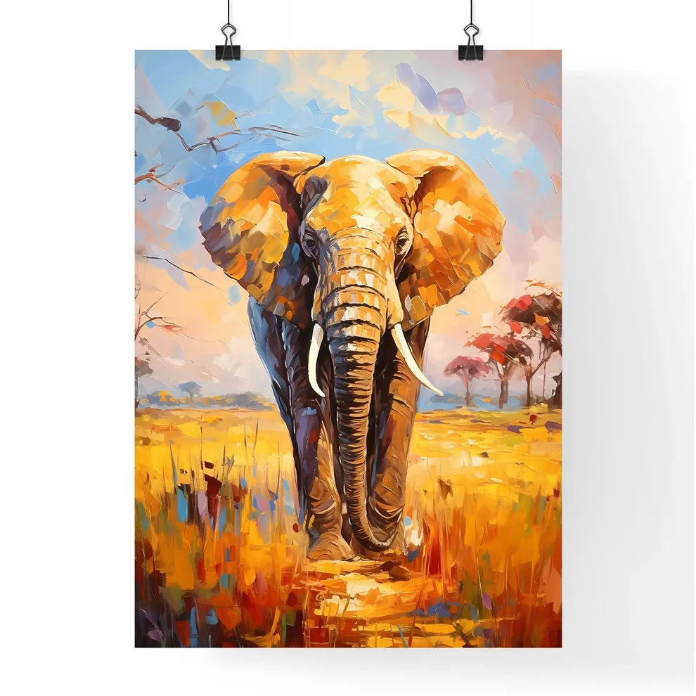 Elephant Rear View Masai Mara Kenya  Poster