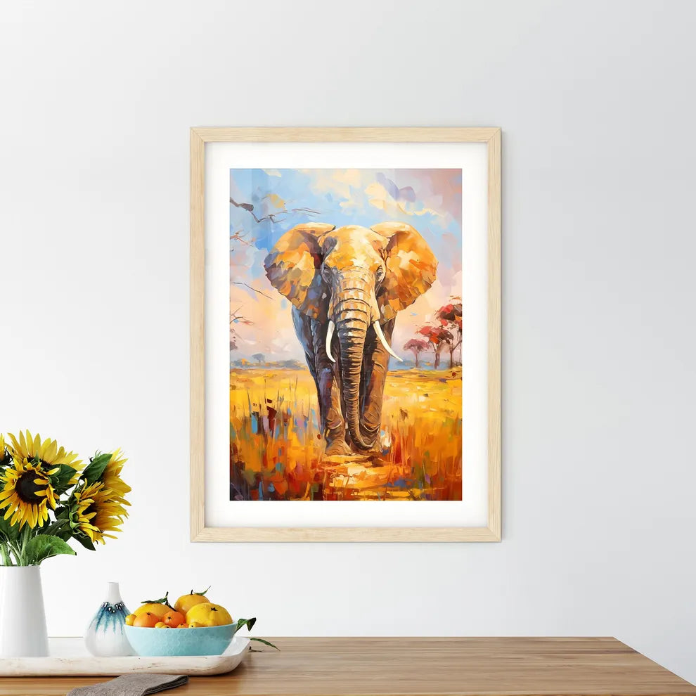 Elephant Rear View Masai Mara Kenya  Framed Print