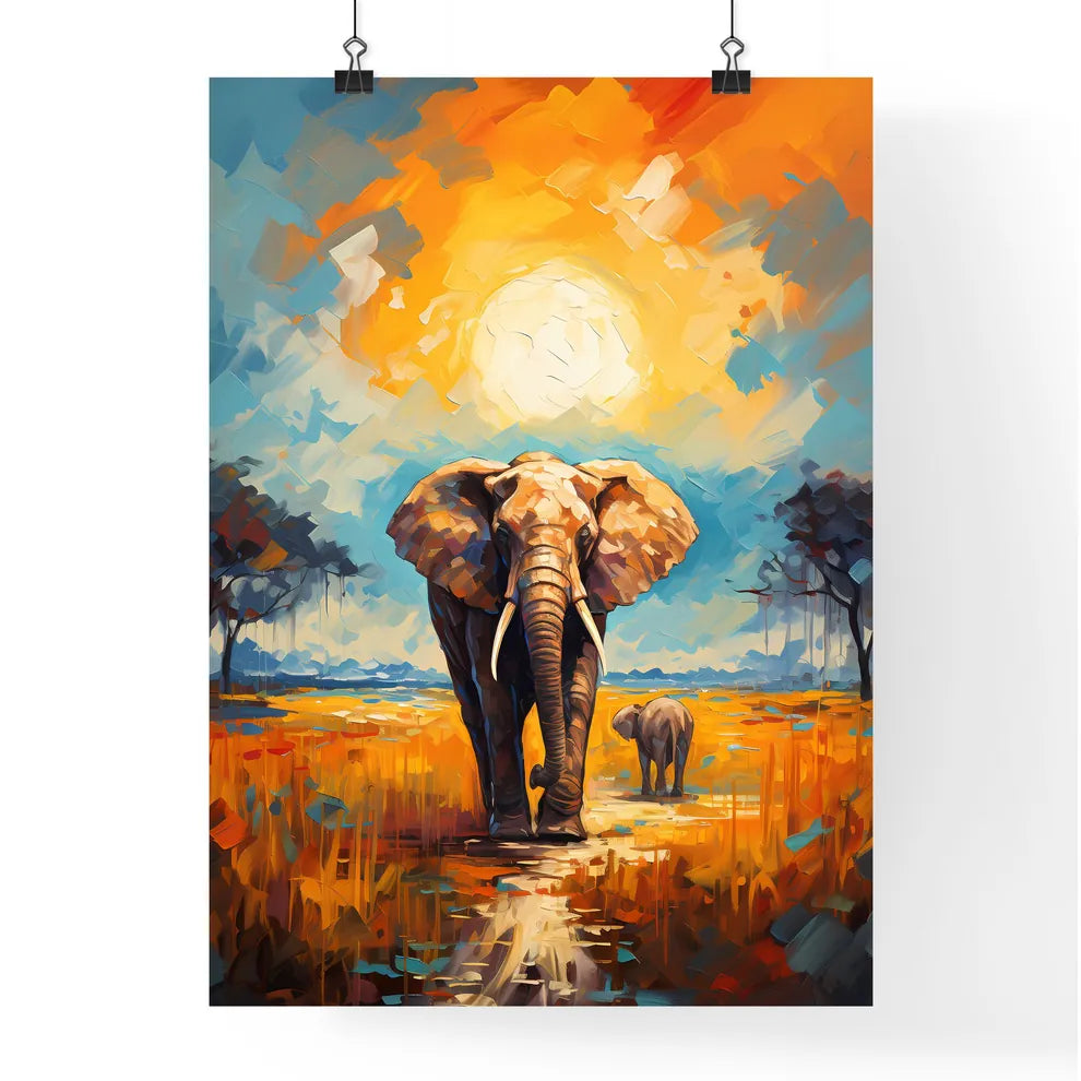 Elephant Rear View Masai Mara Kenya  Poster