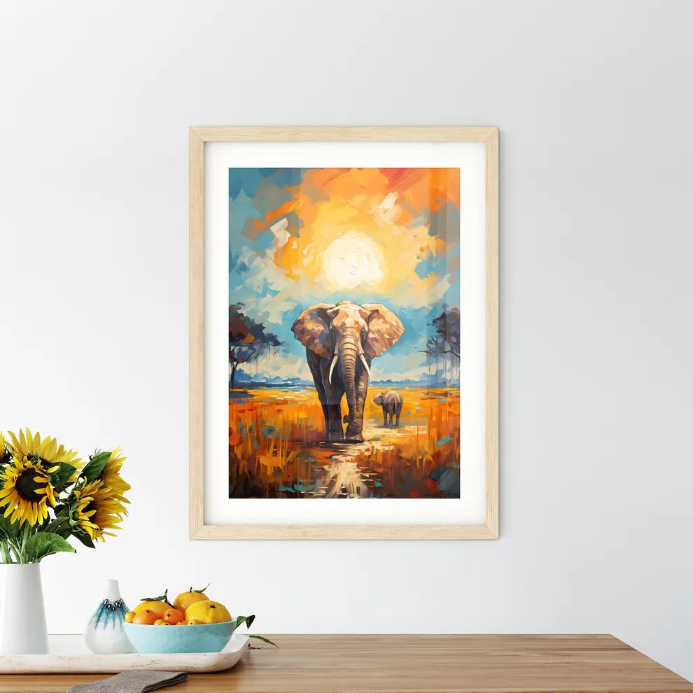 Elephant Rear View Masai Mara Kenya  Framed Print