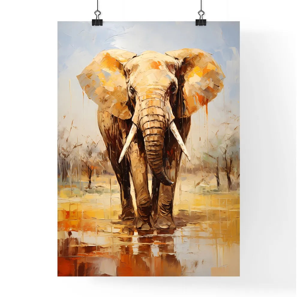 Elephant Rear View Masai Mara Kenya  Poster